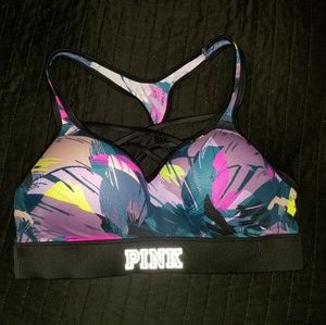 PINK Ultimate Cage Font Push-Up Bra NWOT